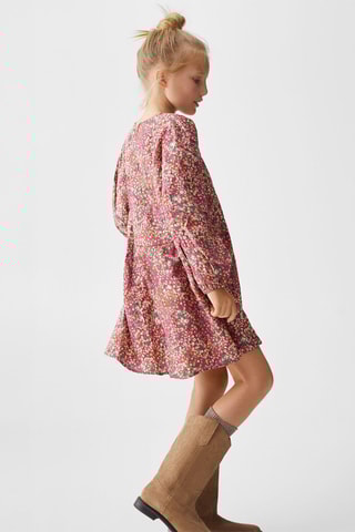 Robe à imprimé fleurs - Cerise