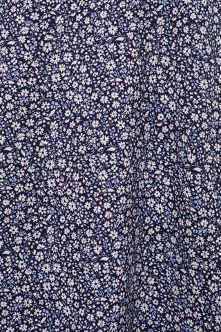 Robe à fleurs - Bleu marine