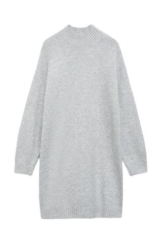 Robe en maille - Gris chiné