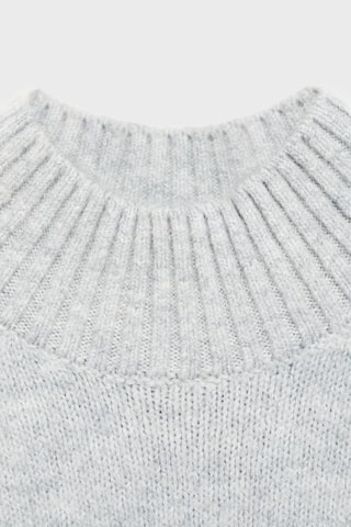 Robe en maille - Gris chiné