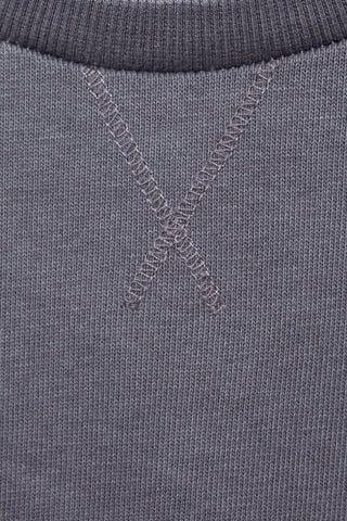 Robe sweat-shirt coton - Indigo