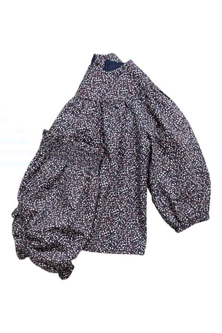 Robe et culotte imprimées - Bleu marine