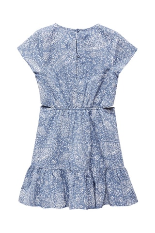 Robe imprimée ouvertures - Bleu