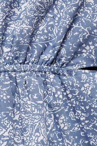 Robe imprimée ouvertures - Bleu