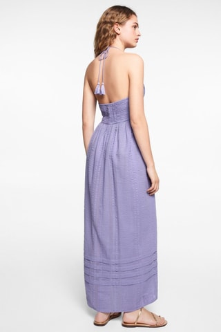 Robe maxi texturée - Lilas