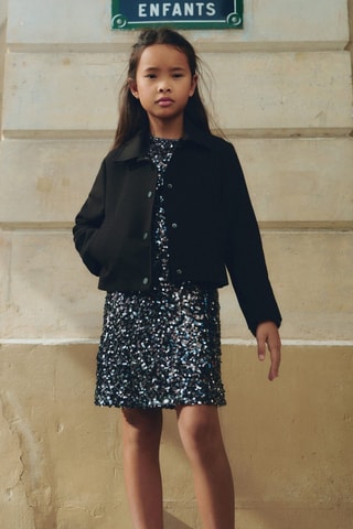 Blouson boutons - Noir