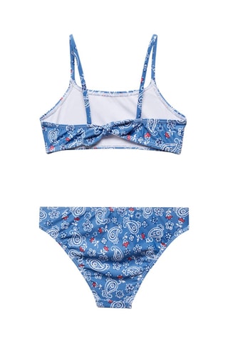 Bikini imprimé floral - Bleu