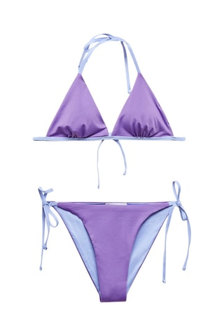 Bikini bicolore - Lilas