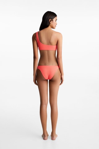 Bikini asymétrique Lurex® - Corail