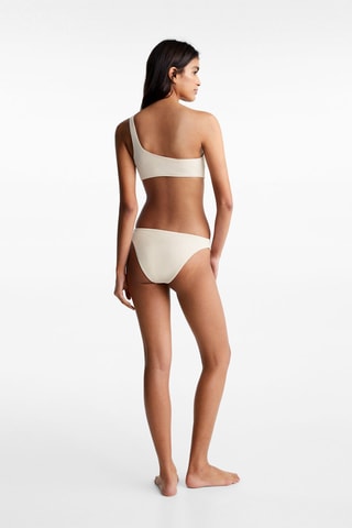Bikini texturé asymétrique - Ecru