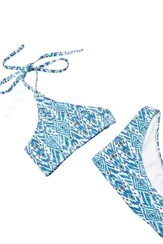 Bikini imprimé - Bleu