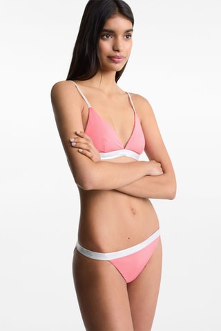 Bikini détail métallisé - Corail