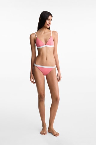 Bikini détail métallisé - Corail