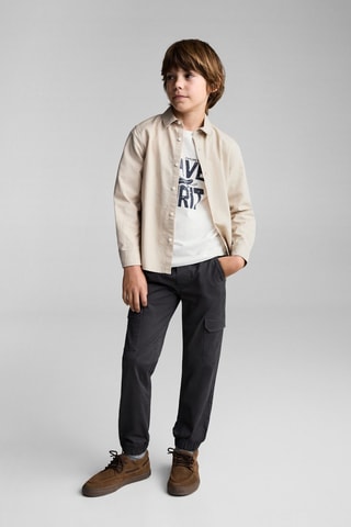 Chemise regular fit coton - Ivoire