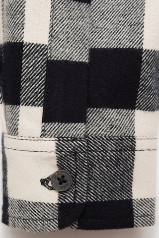 Chemise à carreaux en coton - Noir