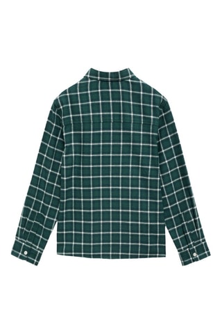 Chemise à carreaux en coton - Vert foncé