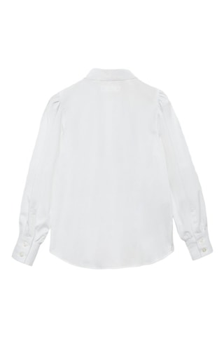 Chemise bouton col - Blanc