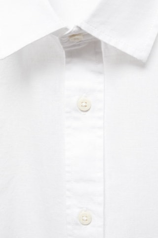 Chemise regular-fit lin - Blanc cassé