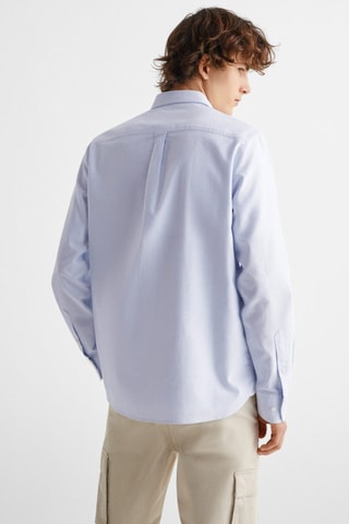 Chemise oxford en coton - Bleu