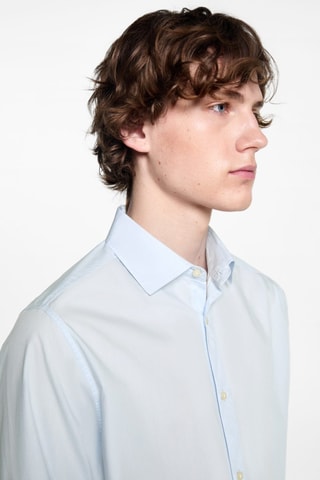 Chemise oxford en coton - Bleu