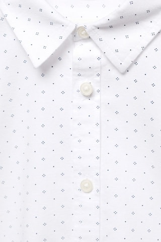 Chemise oxford imprimée - Blanc