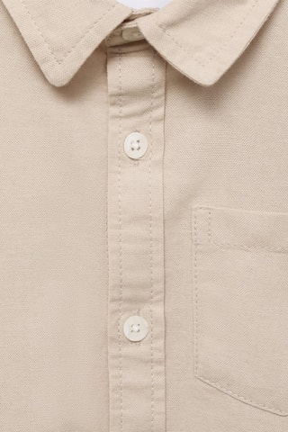 Chemise coton à poche - Ivoire