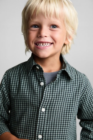 Chemise à carreaux vichy - Vert