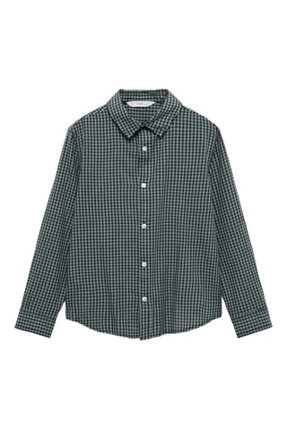Chemise à petits carreaux - Vert