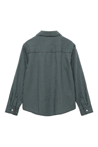 Chemise à petits carreaux - Vert