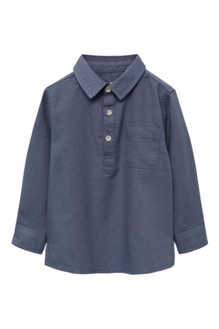 Chemise regular fit coton - Indigo