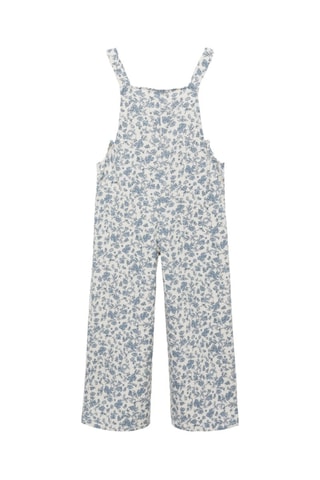 Salopette en imprimé fleuri - Blanc cassé