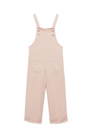 Salopette longue poches - Rose