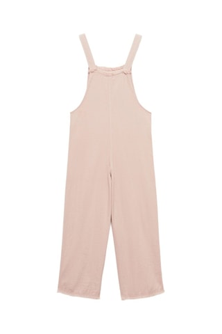 Salopette longue poches - Rose