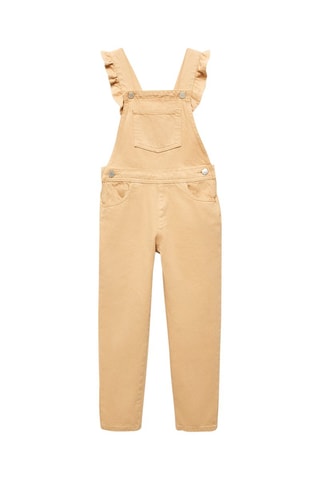 Salopette longue volants - Ocre