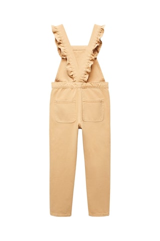 Salopette longue volants - Ocre