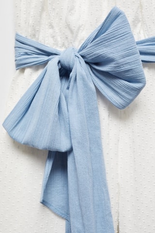 Salopette plumetis - Blanc