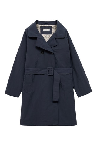 Trench classique ceinture - Bleu marine