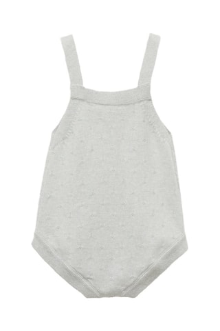 Barboteuse maille poche - Gris