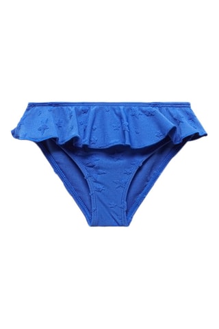 Culotte bikini imprimée - Bleu électrique