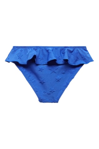 Culotte bikini imprimée - Bleu électrique