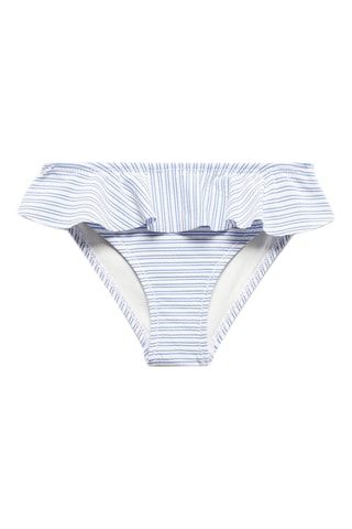 Culotte bikini rayures - Bleu