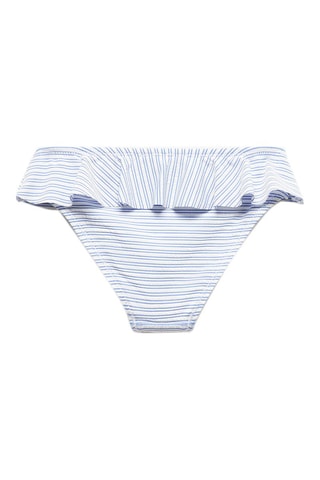 Culotte bikini rayures - Bleu