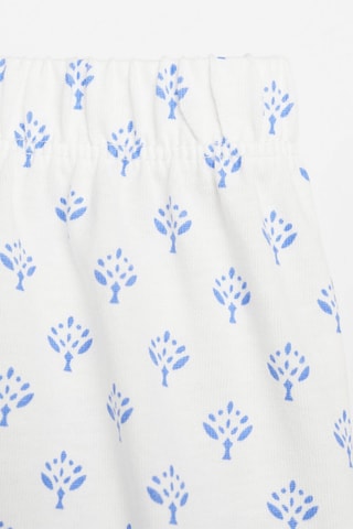 Pyjama court imprimé - Blanc cassé