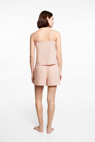 Pyjama court pois - Rose pâle