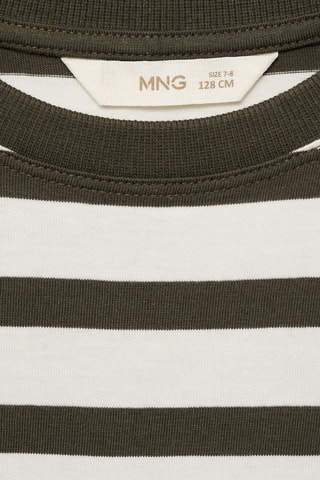 T-shirt manches longues rayures - Kaki