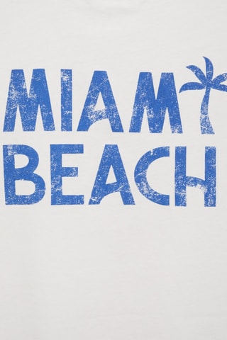 T-shirt message imprimé - Blanc cassé