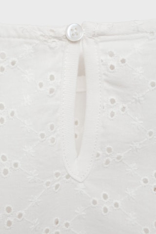 T-shirt détails brodés - Blanc cassé