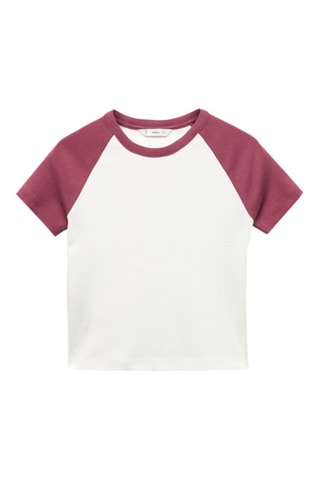 T-shirt crop - Grenat