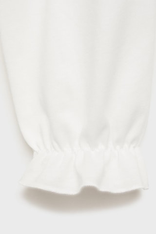 T-shirt détails brodés - Blanc cassé