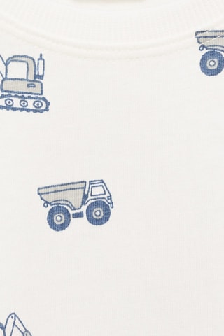 T-shirt en coton imprimé - Blanc cassé